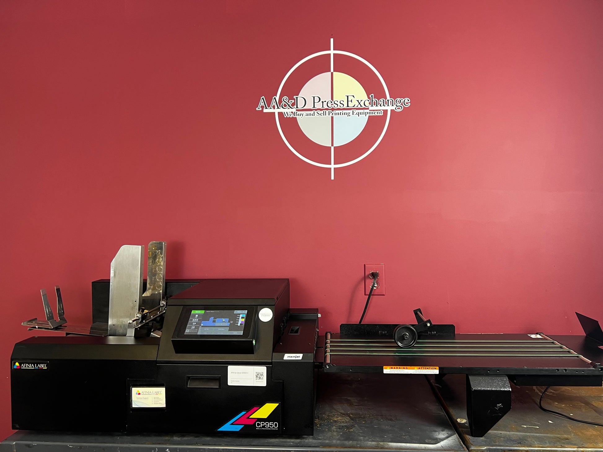 Used Afinia CP950 Printer with media feed system – AA&D PressExchange