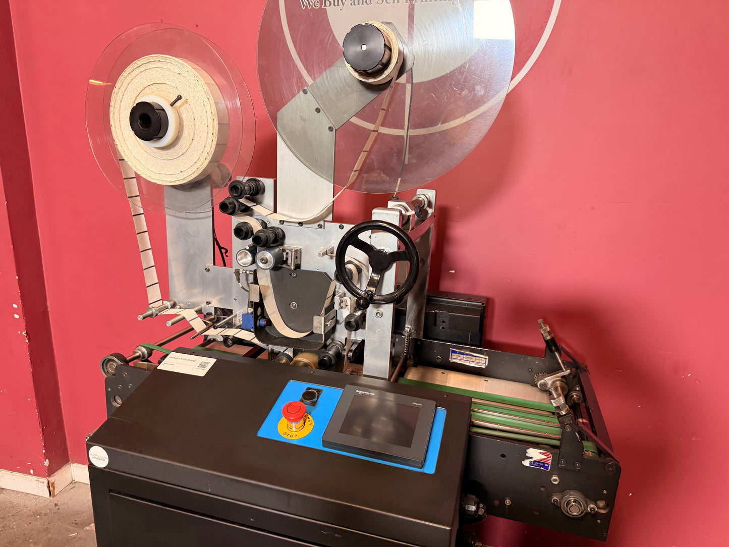 Used Profold LX-PRO tabbing machine inline mailing and tabbing setup