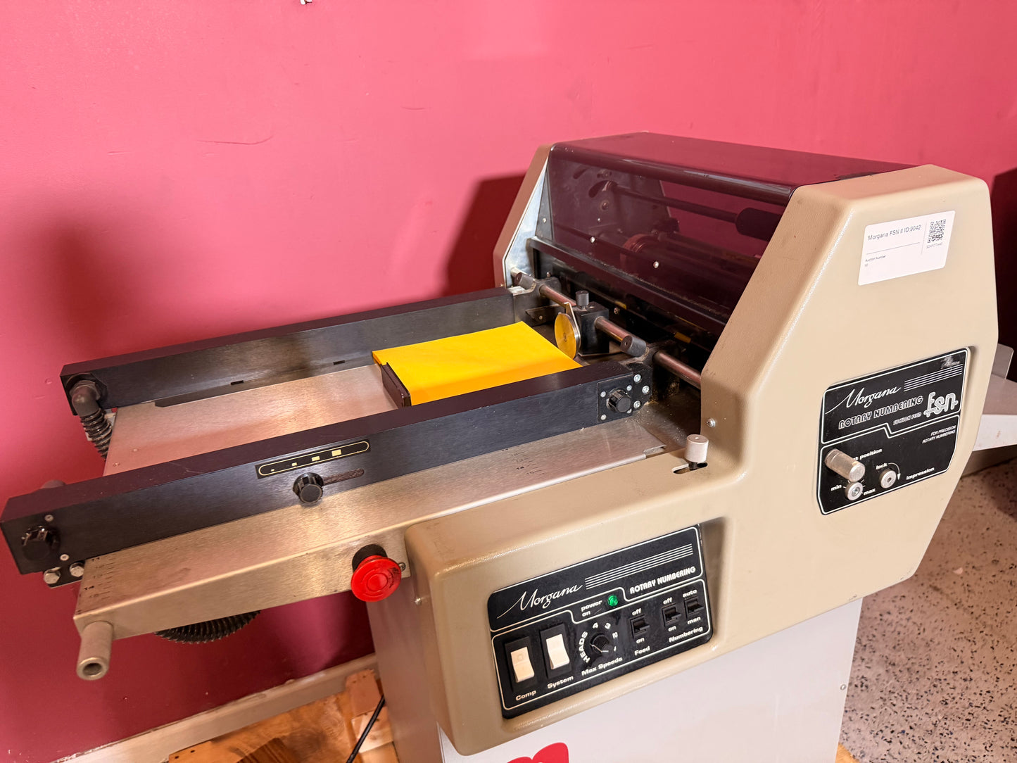 Morgana FSN ll Rotary Numbering Machine
