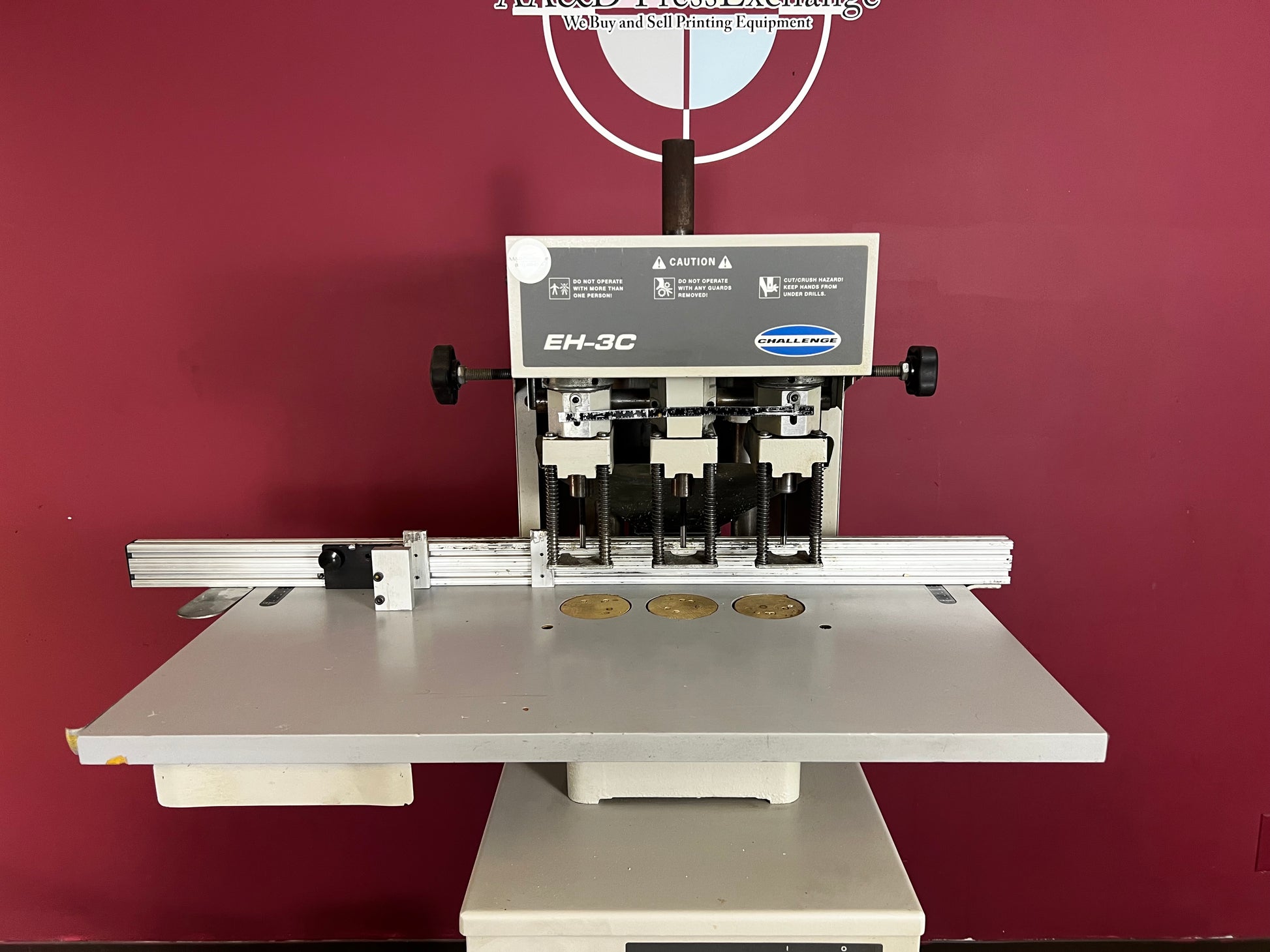 Used Challenge EH-3C Paper Drill with Hydraulic Operation – AA&D PressExchange