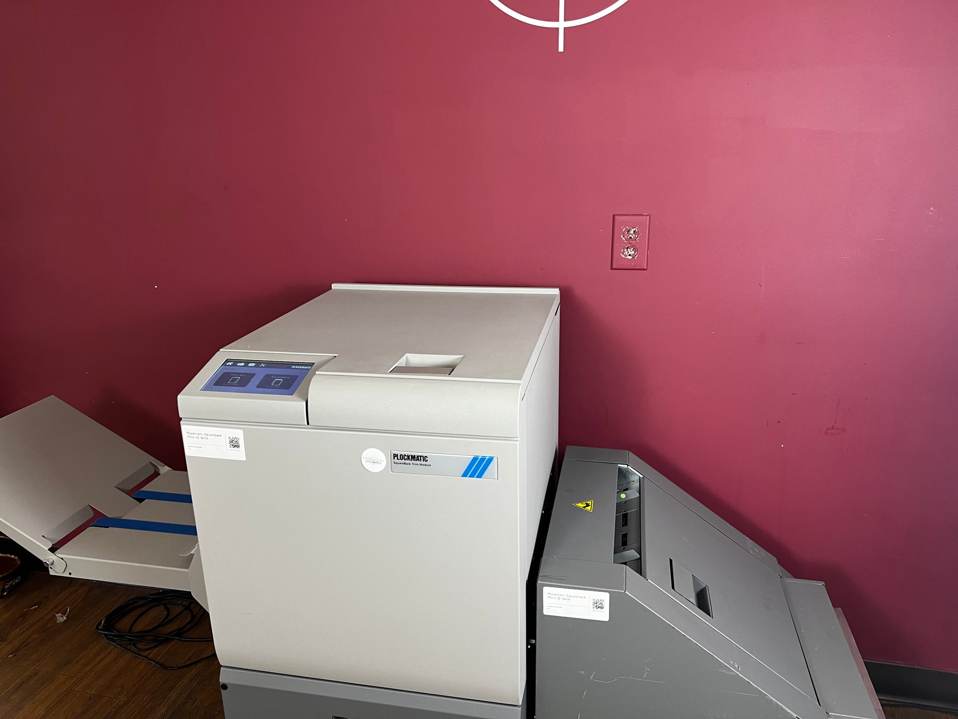 AA&D PressExchange Used Plockmatic SquareBack Trimmer standalone booklet finishing and trimming machine