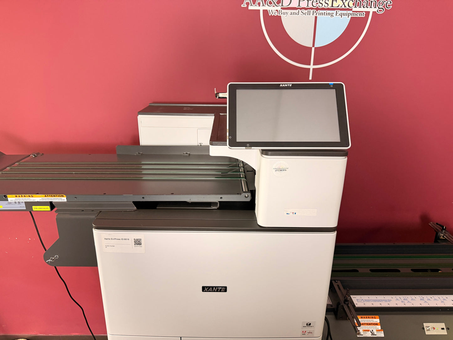 Used Xante En Press Envelope Printer Low meter 3K paper tray with high-capacity input