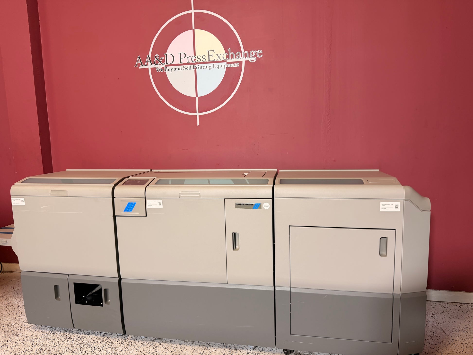 Plockmatic PBM5050S booklet making machine for sale in excellent condition