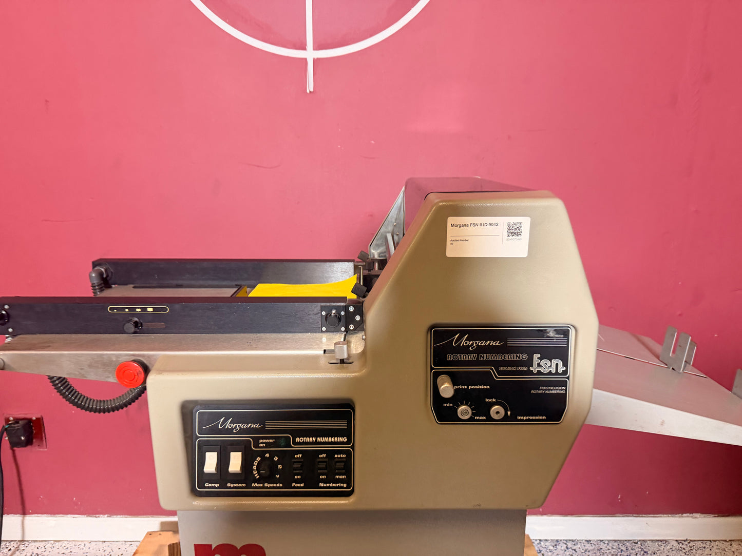 Morgana FSN ll Rotary Numbering Machine