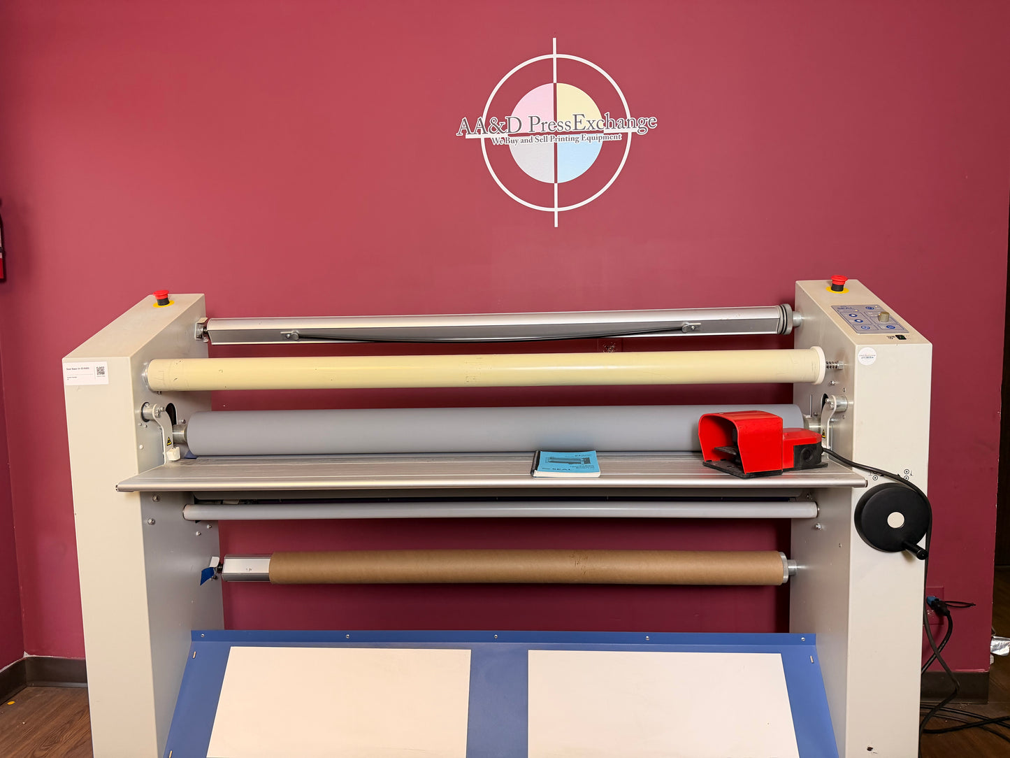 Used Seal 54 Base laminator showing 2-inch nip opening – AA&D PressExchange