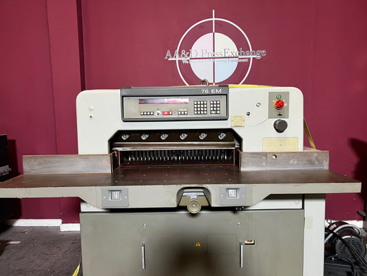 Plockmatic 76em paper cutter