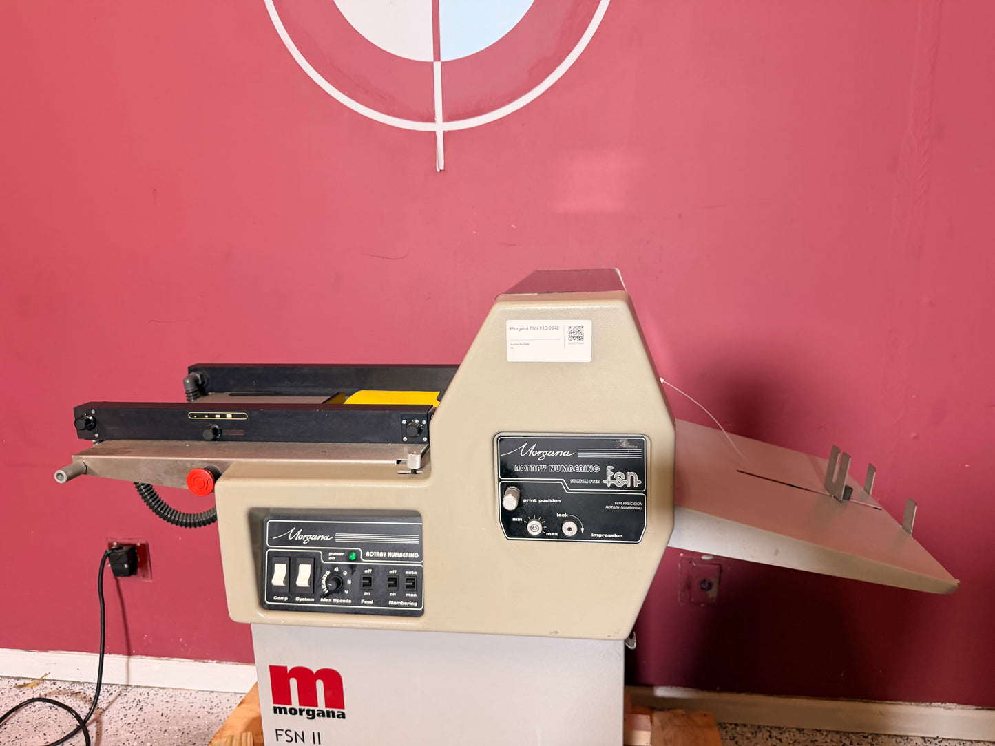 Morgana FSN ll Rotary Numbering Machine