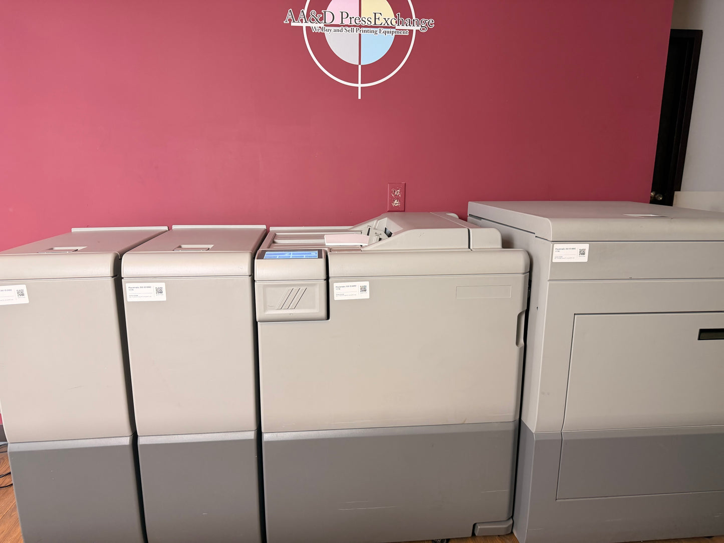 Used Plockmatic 350 booklet maker handling multiple paper stocks for high-volume jobs – AA&D PressExchange