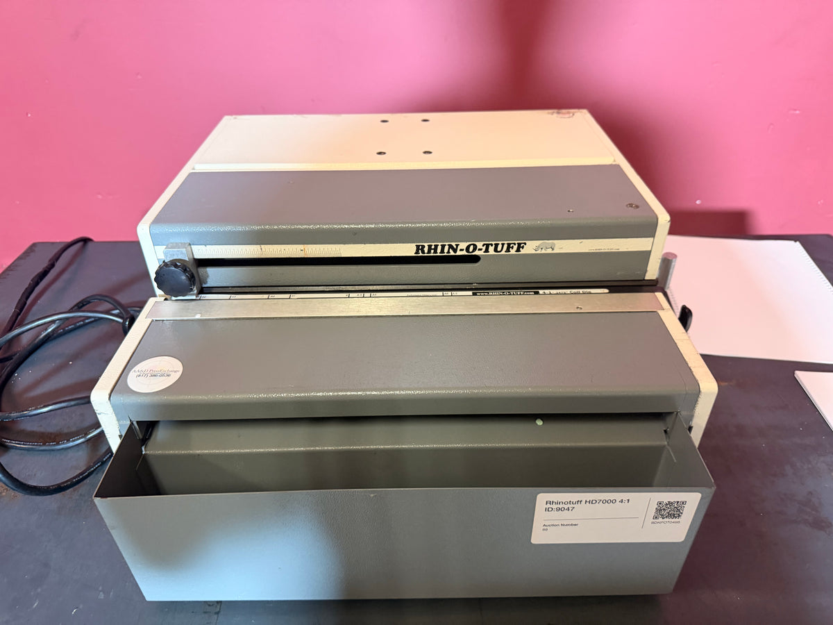 RHIN-O-TUFF HD7000 Paper Punch Machine w/ 4:1