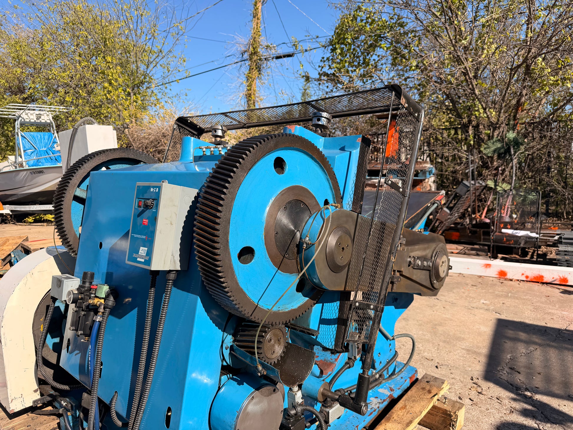 Used AA&D PressExchange Standard Paper Box 29x42 platen clamshell die cutter machine