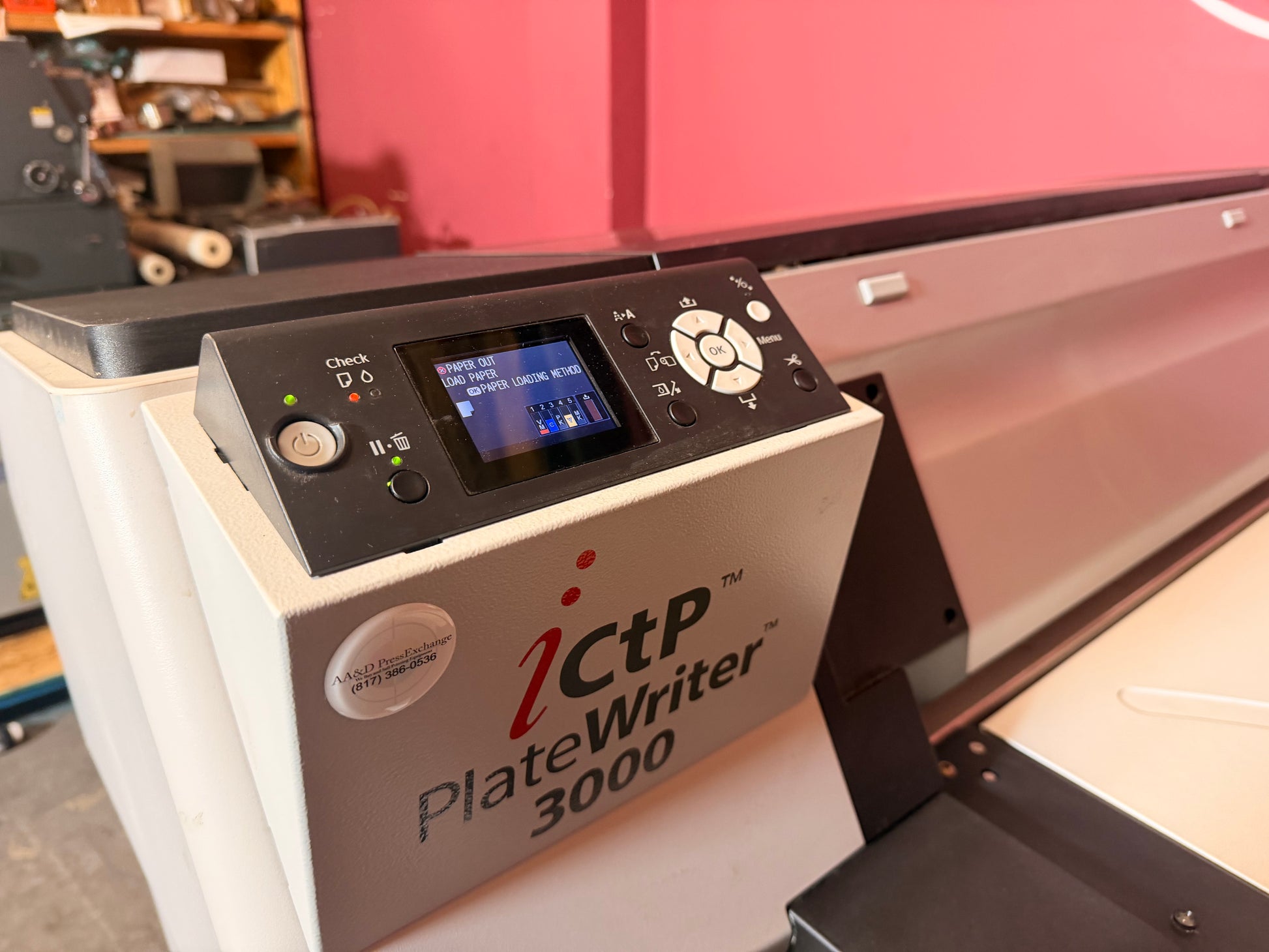 Used AA&D PressExchange Glunz & Jensen CtP system for 2-up and 4-up presses