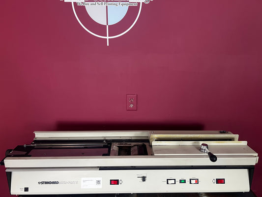 Used Standard BindFast 5 tabletop perfect binder and padder machine – AA&D PressExchange