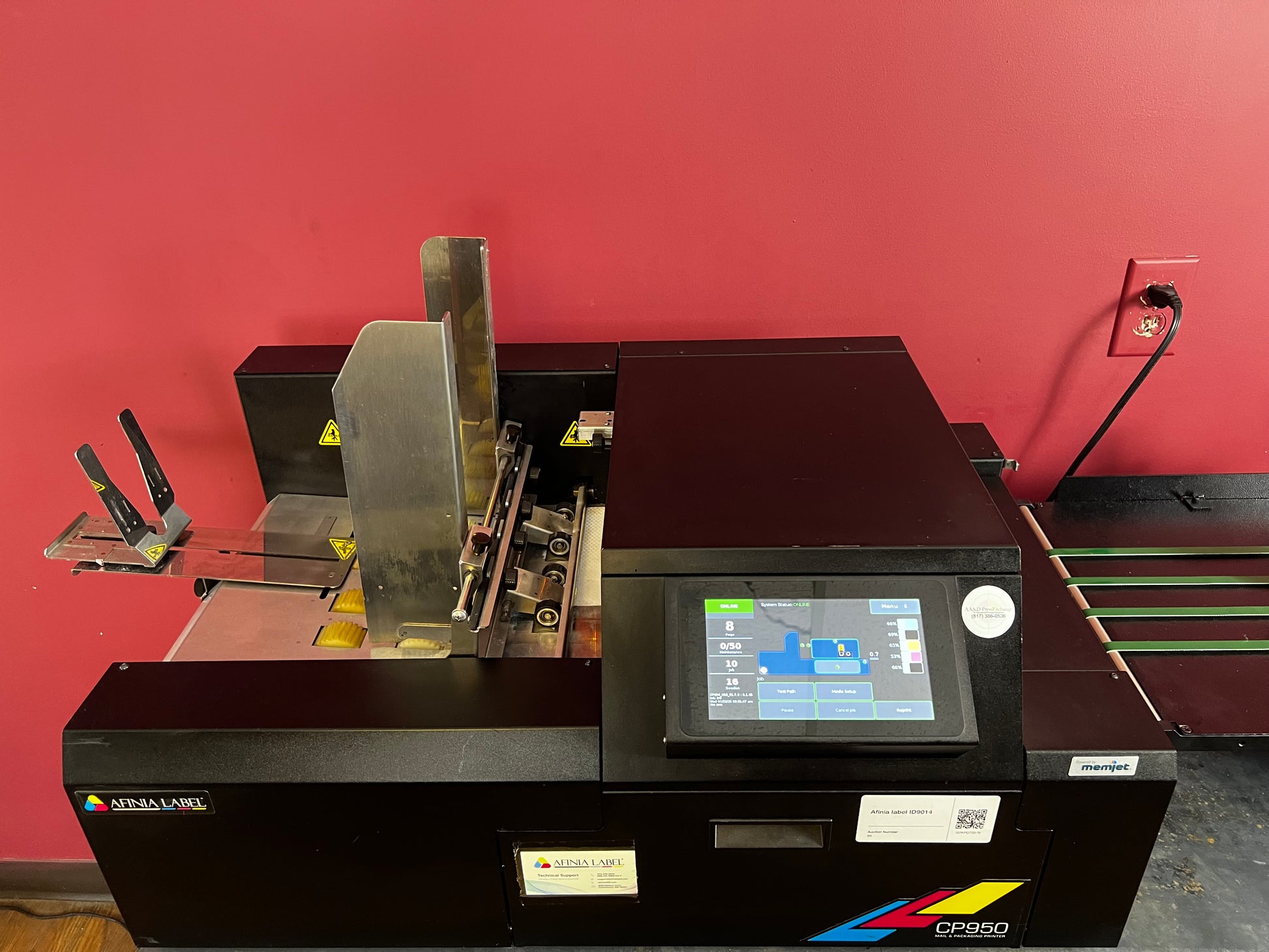 Used Afinia CP950 Envelope Printer angled side view – AA&D PressExchange