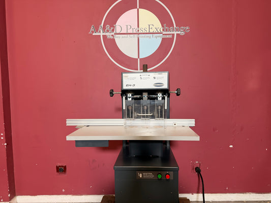 Used Challenge EH-3 Paper Drill front view heavy-duty hydraulic drilling machine