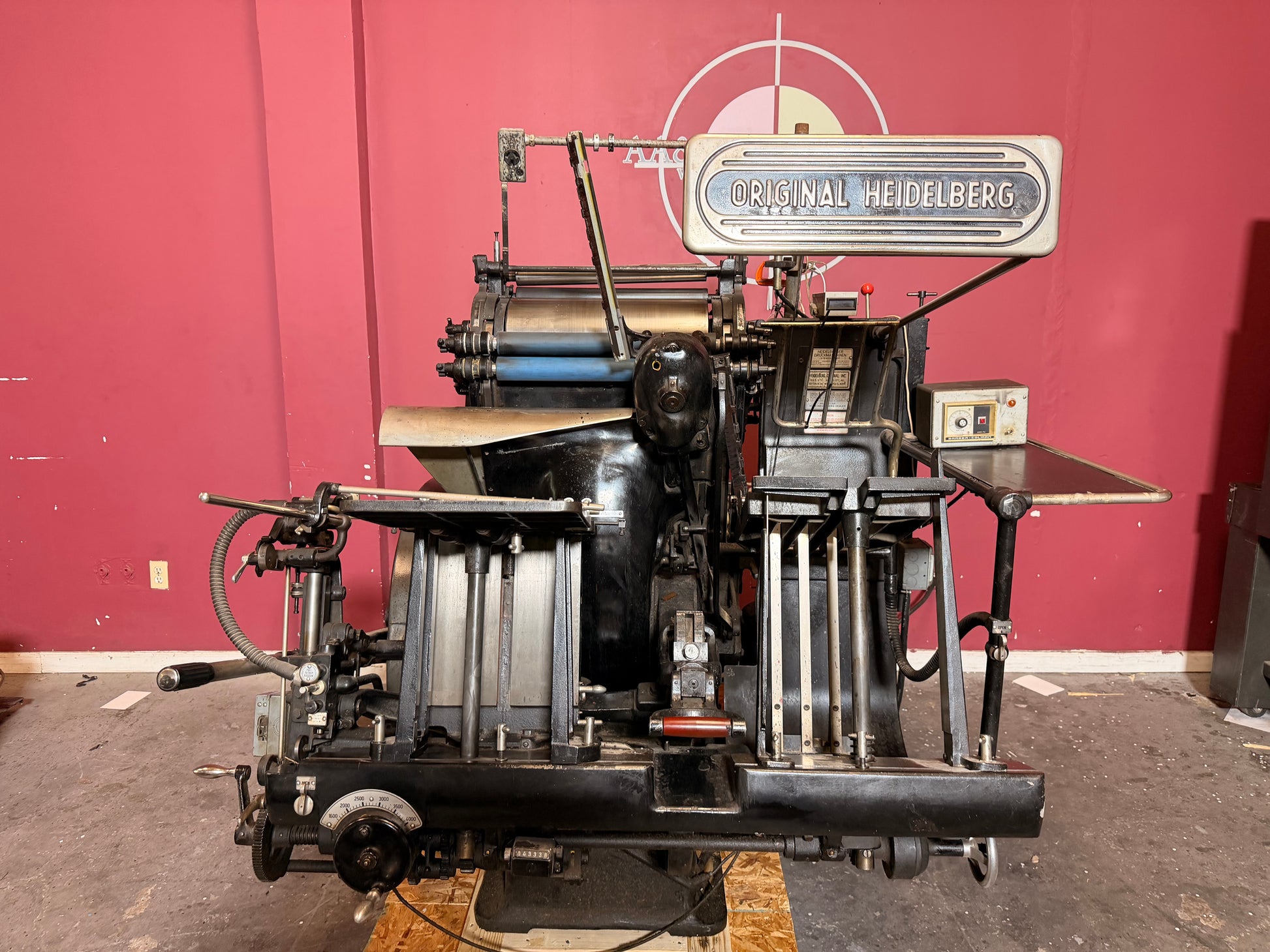 Heidelberg Windmill Letterpress 13x18 with Foil Stamping for sale die cutting setup for packaging work