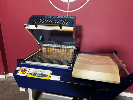 Used Dynaseal Shrink Wrapper industrial shrink packaging machine front view – AA&D PressExchange