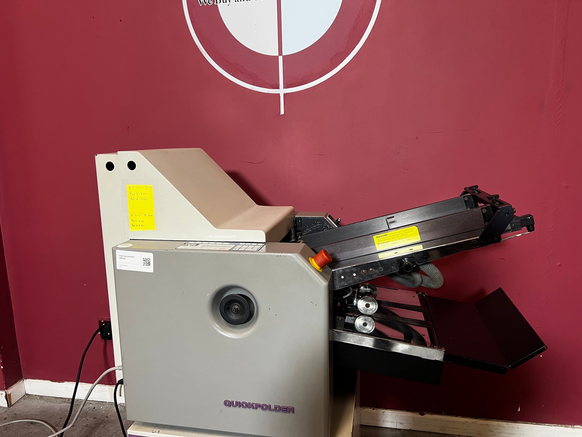 Used Heidelberg T34A Automatic Folder side view – AA&D PressExchange