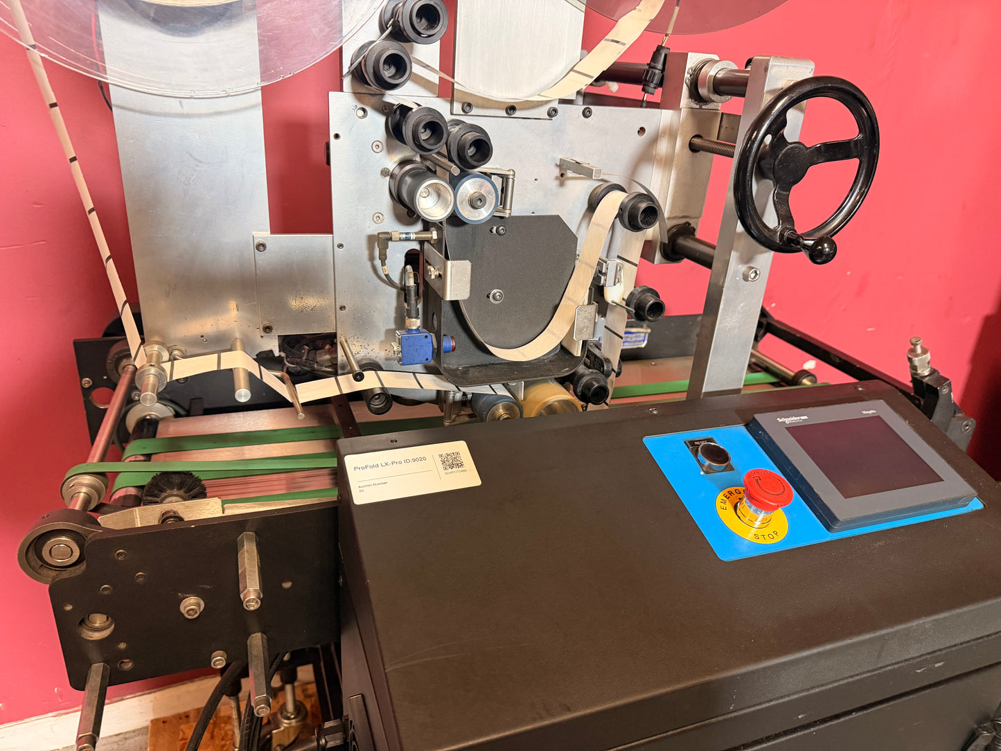 Profold LX-PRO tabbing machine for sale with inline folder compatibility