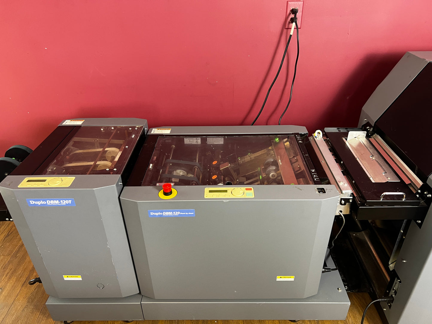 Used Duplo DBM-120 booklet maker rear view – AA&D PressExchange
