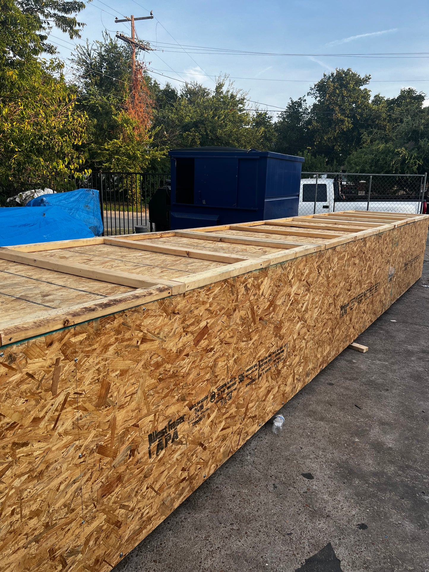 We completed six 25 foot crates