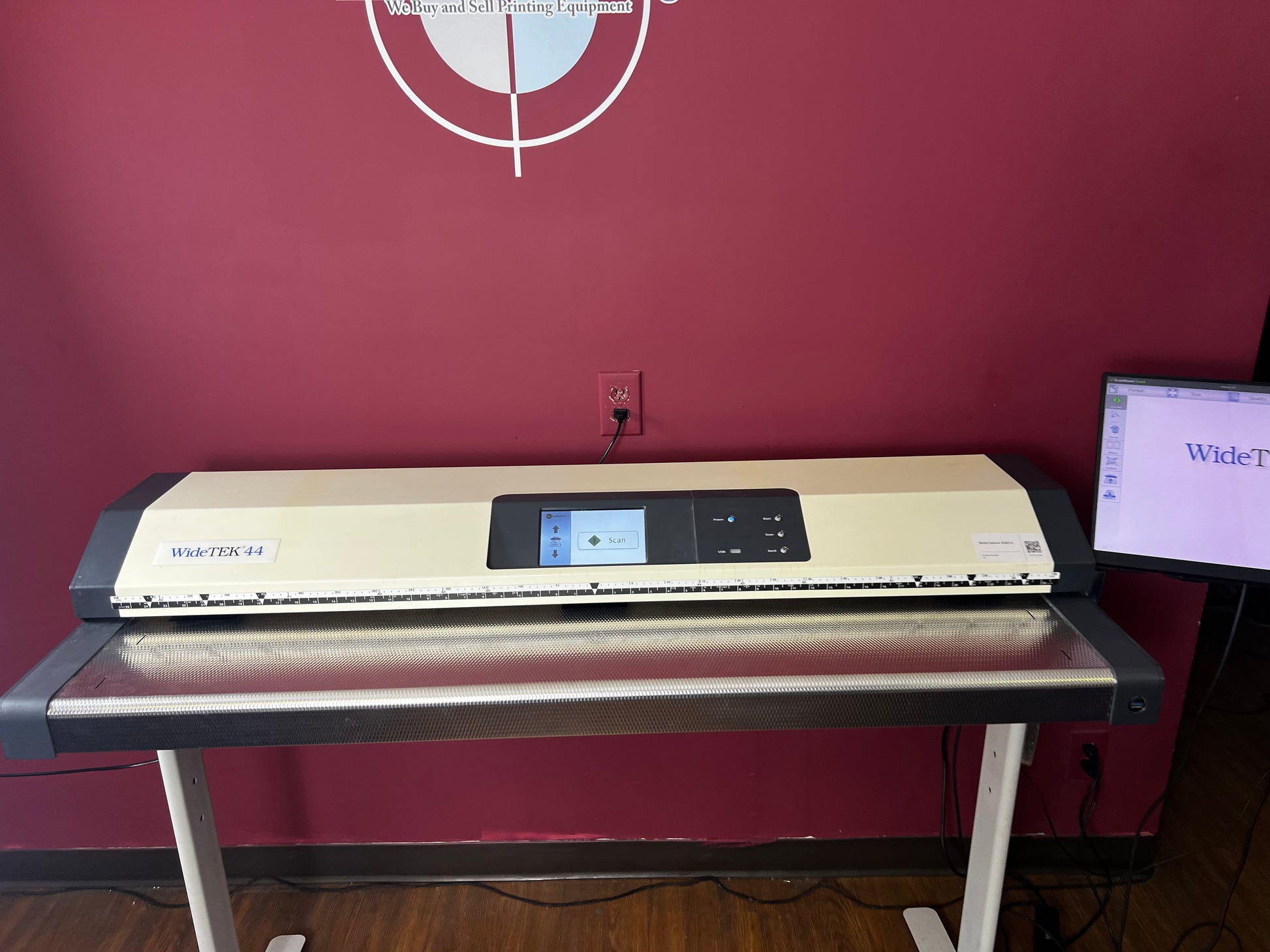 Used Image Access WideTek 44 professional document scanner side angle | AA&D PressExchange