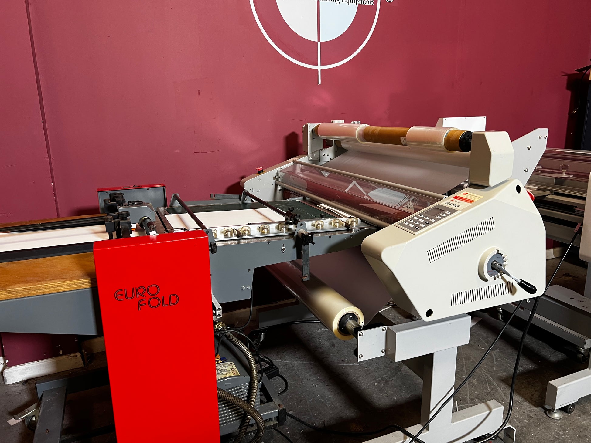 AA&D PressExchange Used GBC 1244 WF Laminator Cutter laminating large inkjet prints with professional results