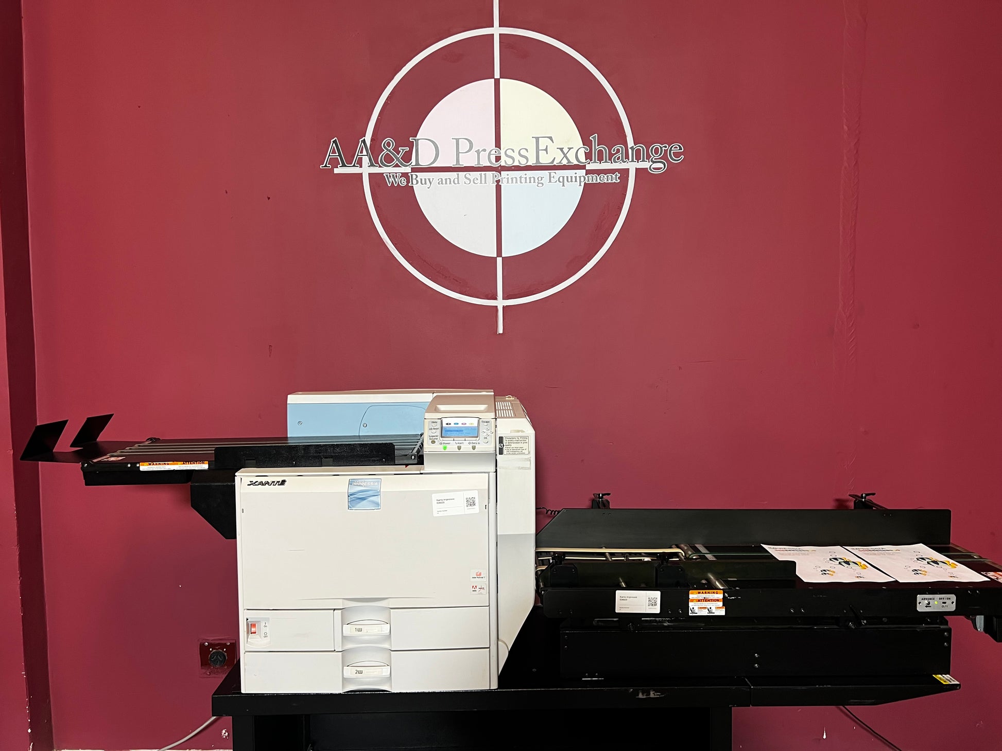 Used Xante Impressia Digital Printer for Packaging and Envelopes at AA&D PressExchange