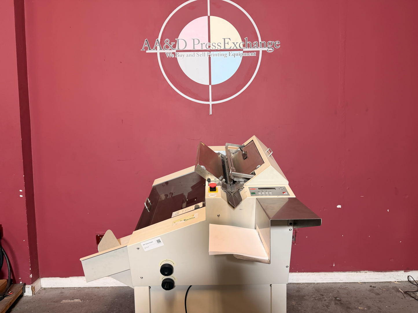 Used GBC DigiCoil Automatic Coil Inserter with document tray detail – AA&D PressExchange