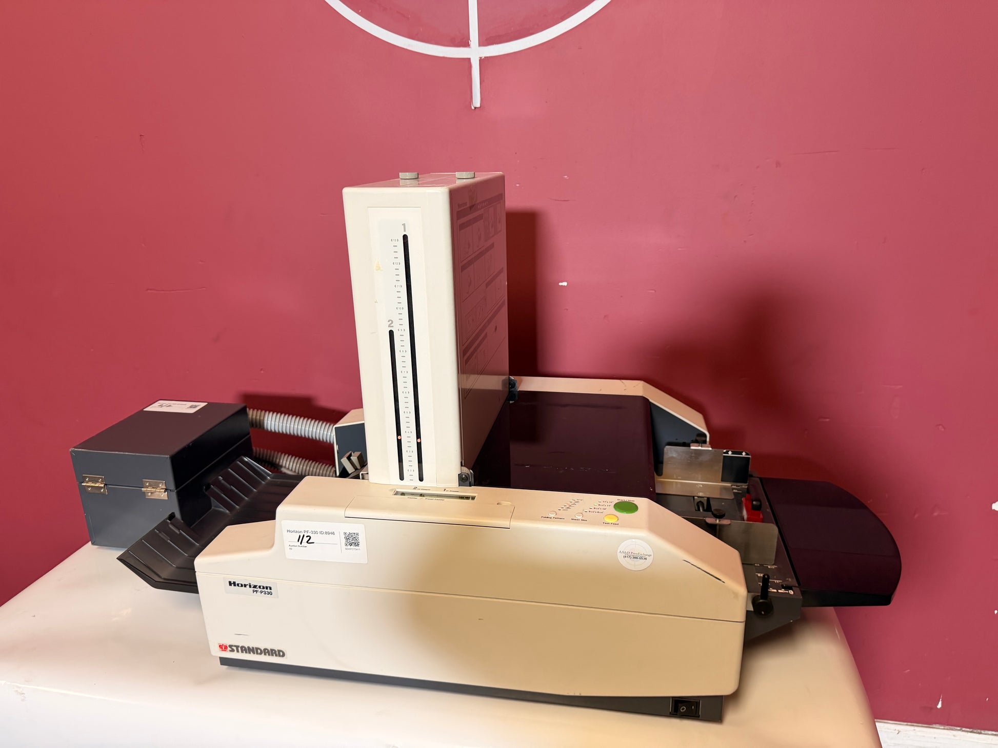 Used Horizon PF-P330 air suction paper folder for coated and printed stocks – AA&D PressExchange