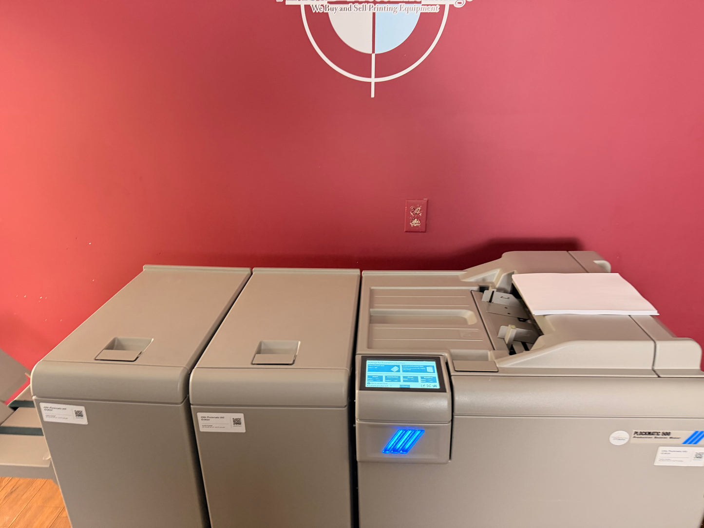 Plockmatic PBM500 Booklet Maker for sale supporting up to 50-sheet booklets