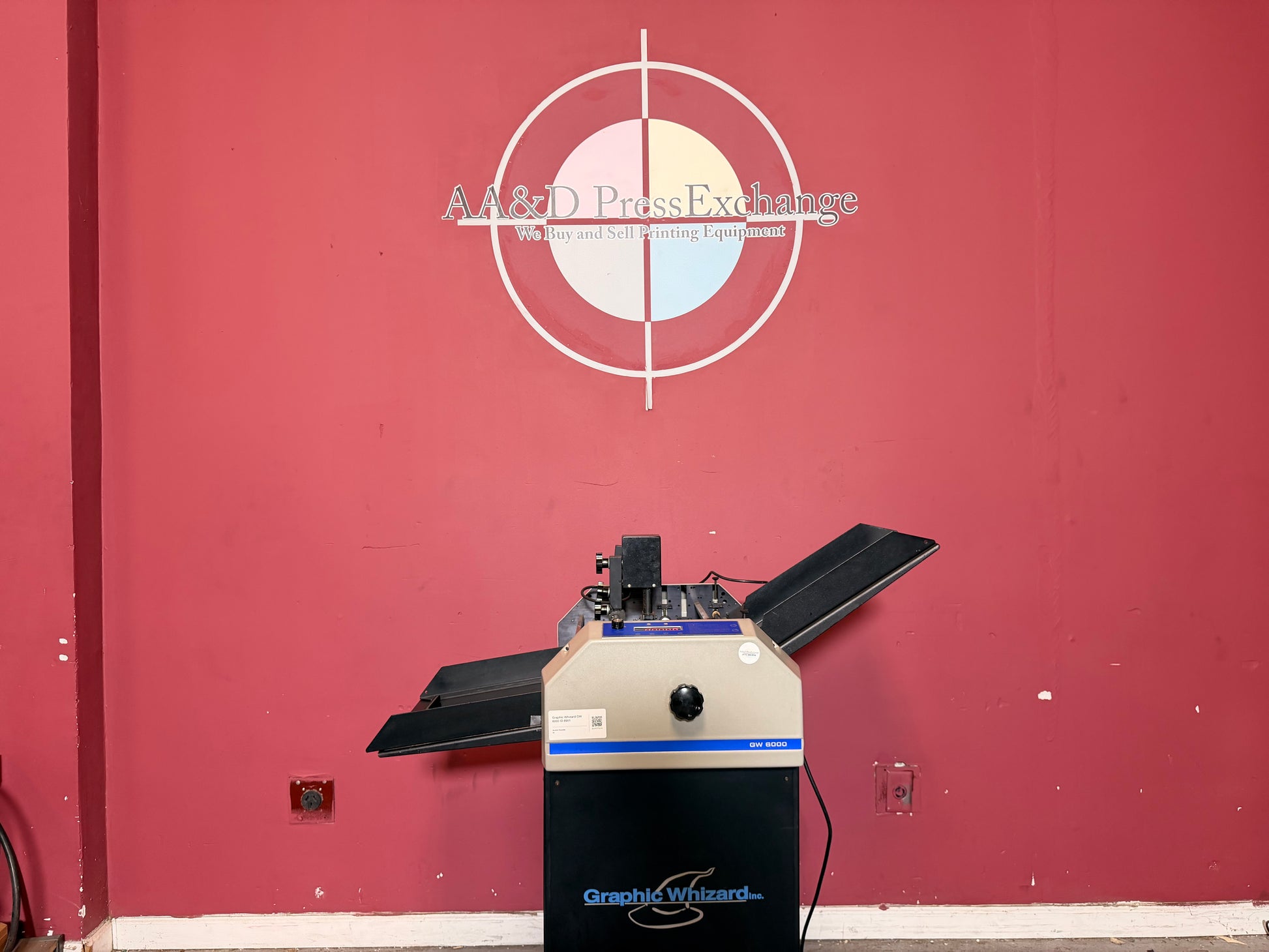 Used Graphic Whizard GW6000 printing industry finishing machine with microprocessor controls – AA&D PressExchange