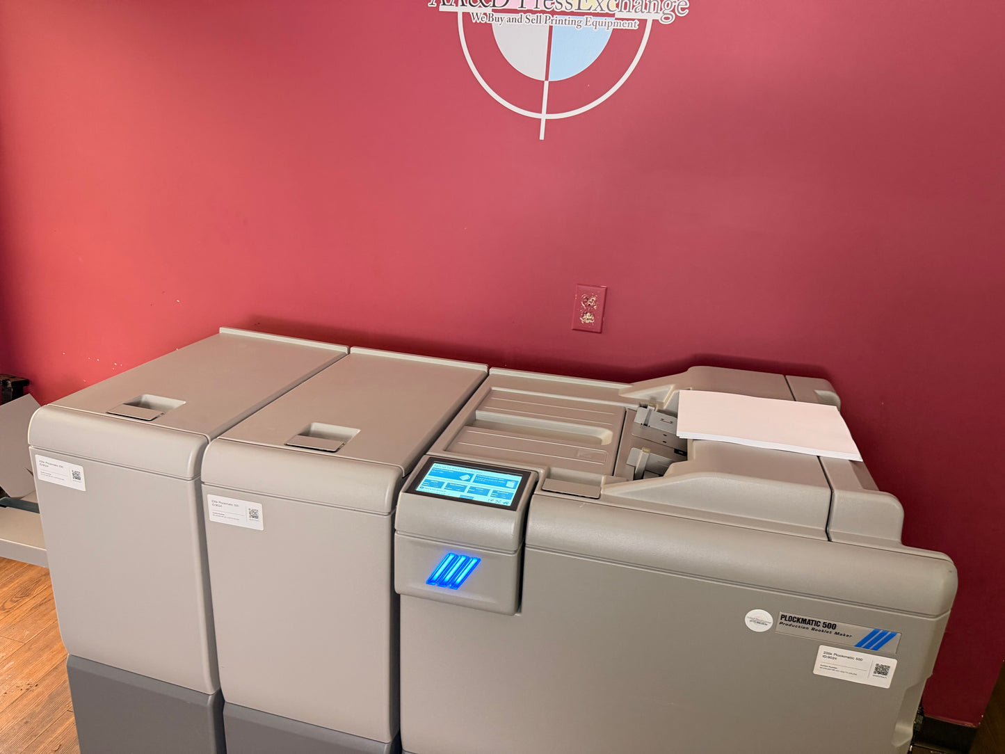 Used Plockmatic 500 Production Booklet Maker video preview and machine overview