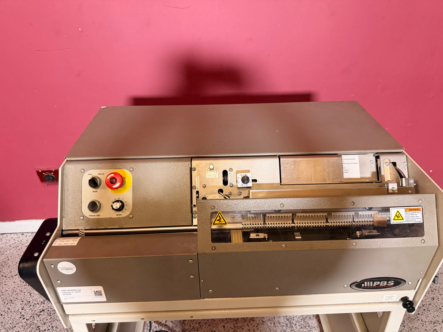 PBS 3000QS Automatic Coil Inserter Yr:2010