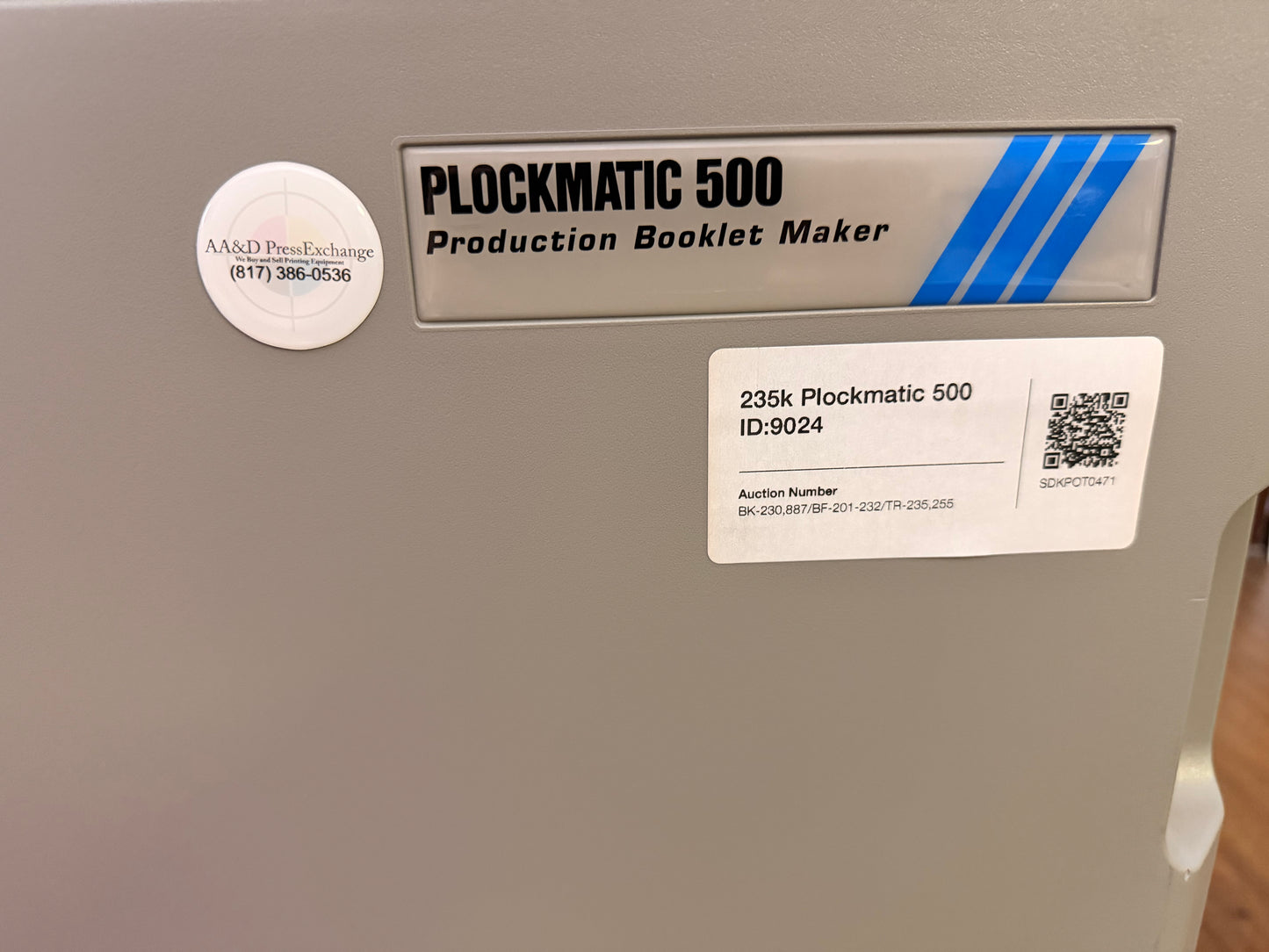 Used Plockmatic 500 Production Booklet Maker video preview and machine overview