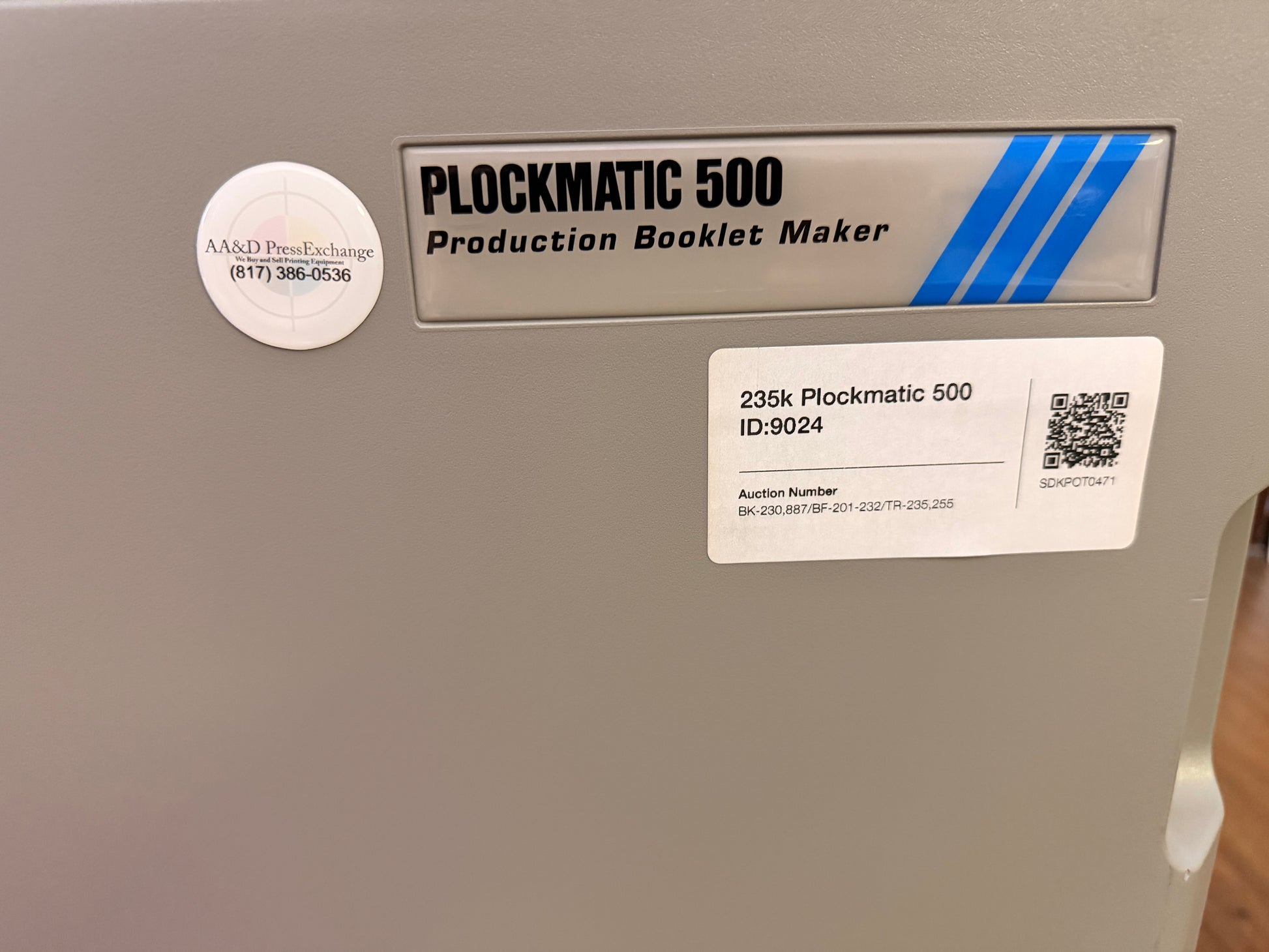 Used Plockmatic 500 Production Booklet Maker video preview and machine overview