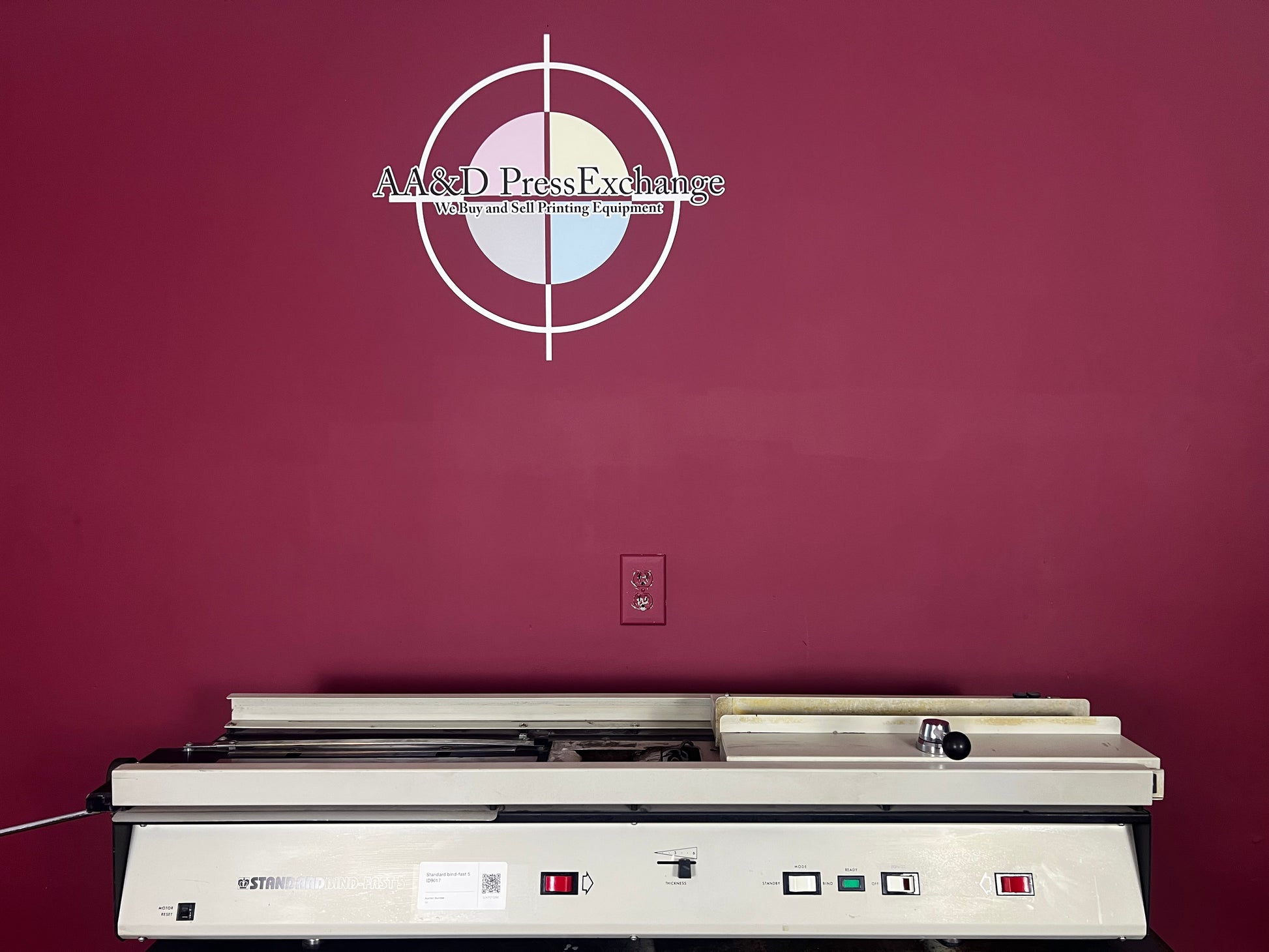 Used Standard BindFast 5 versatile perfect binder and padding machine – AA&D PressExchange
