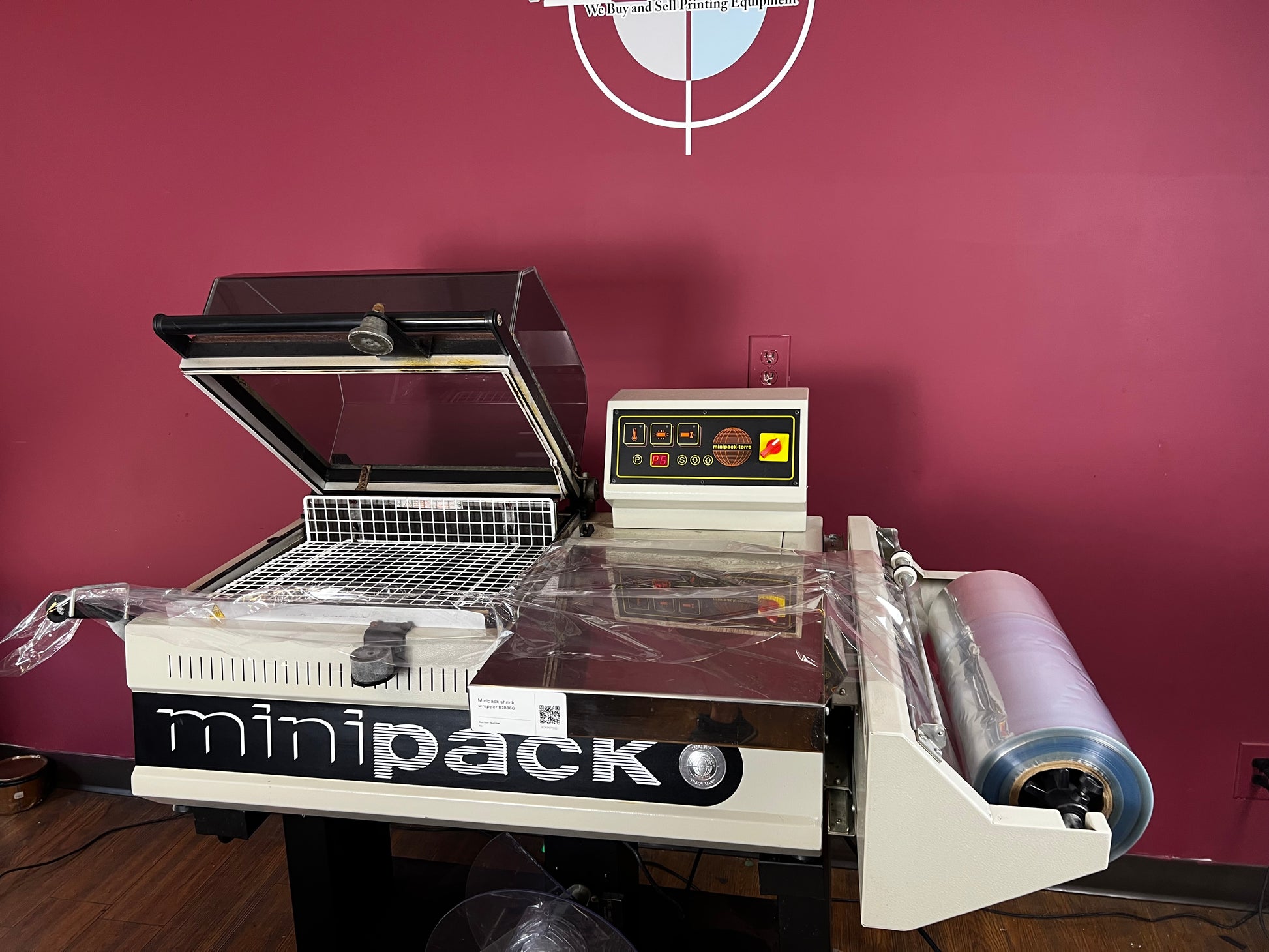 Used Minipack FM-75 Digit semi-automatic shrink wrapping system | AA&D PressExchange