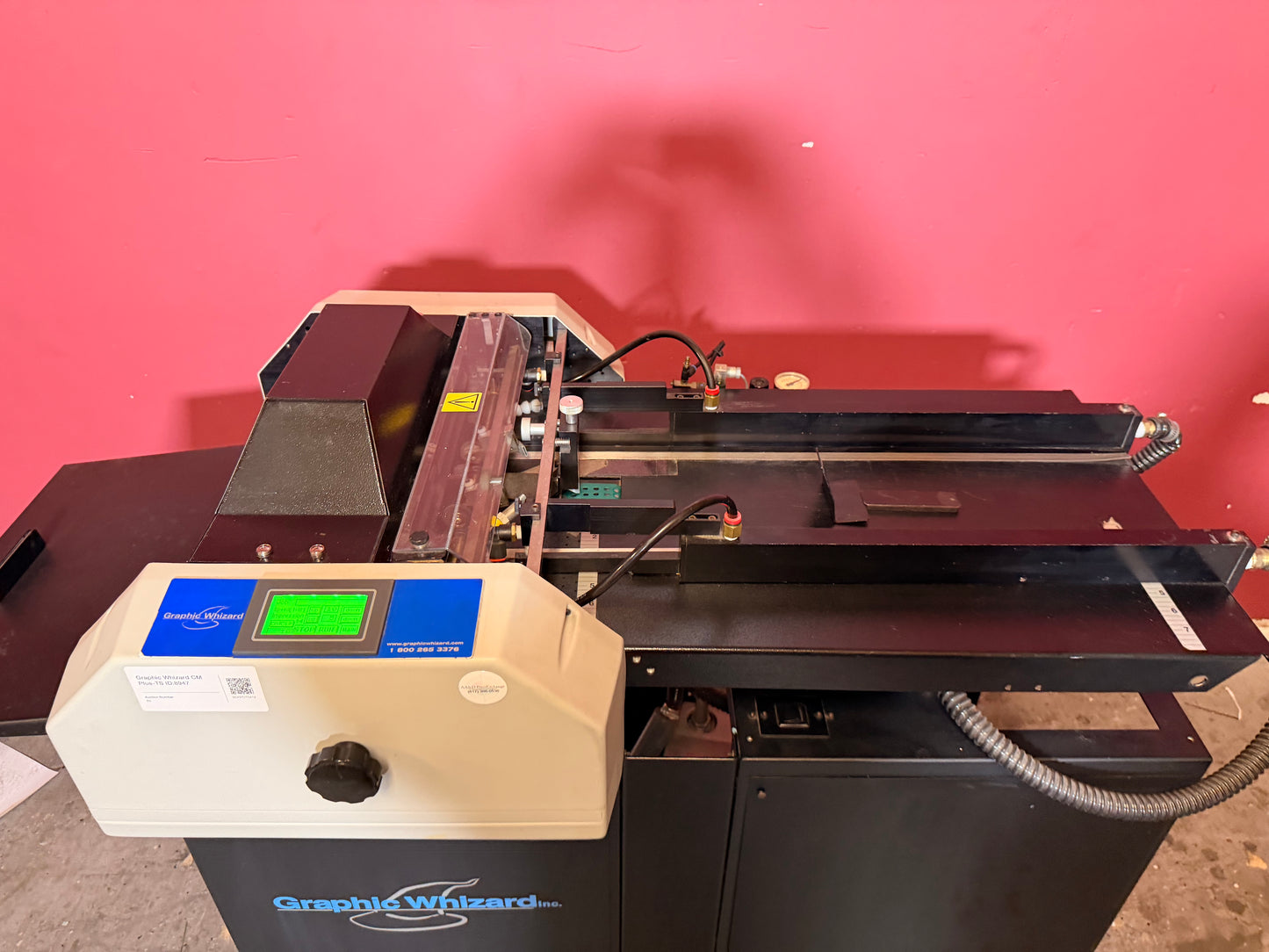 Used Graphic Whizard CreaseMaster Plus automatic creaser top control panel – AA&D PressExchange