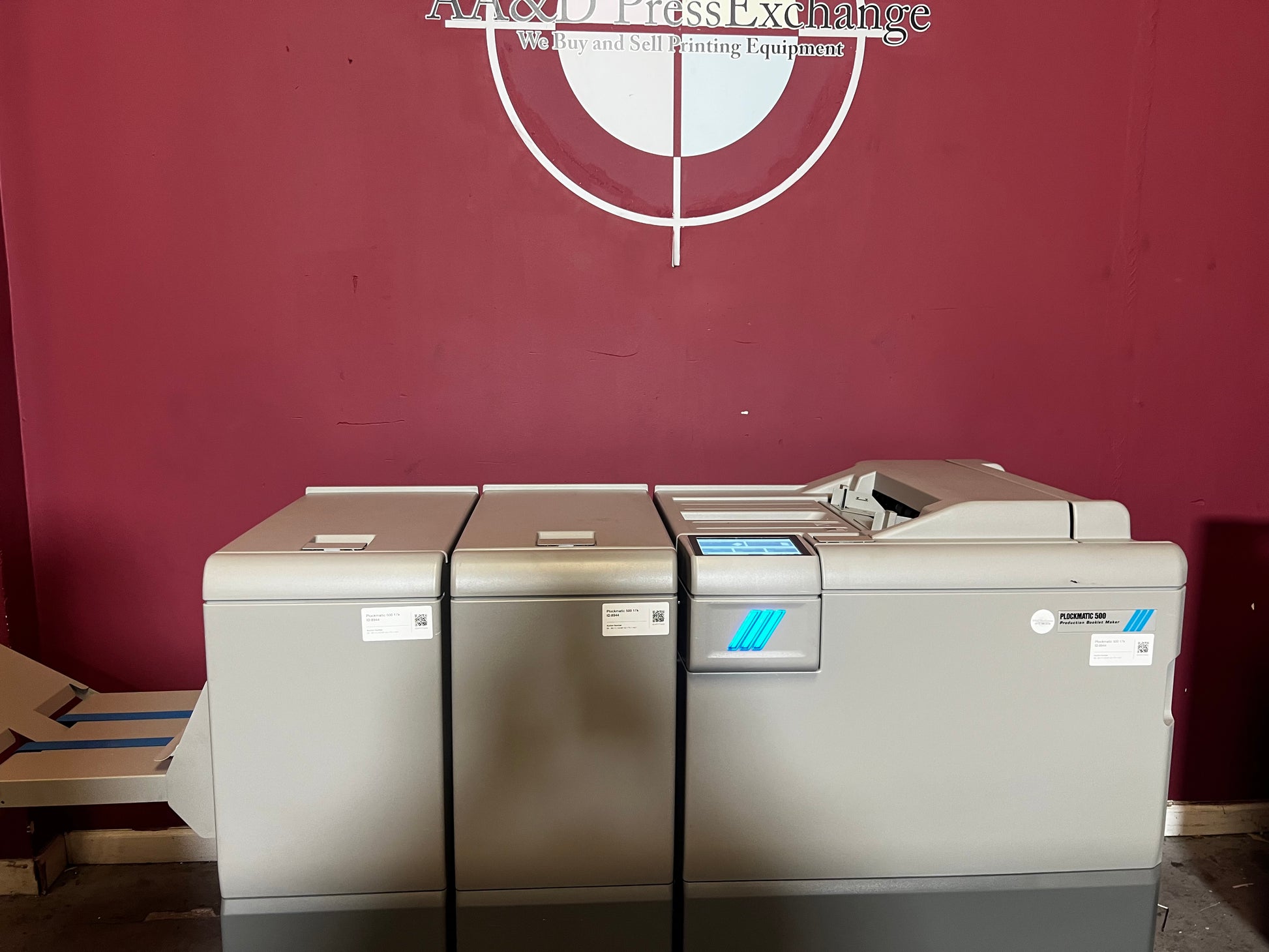 Used Plockmatic 500 Booklet Maker Overview of Machine Components – AA&D PressExchange
