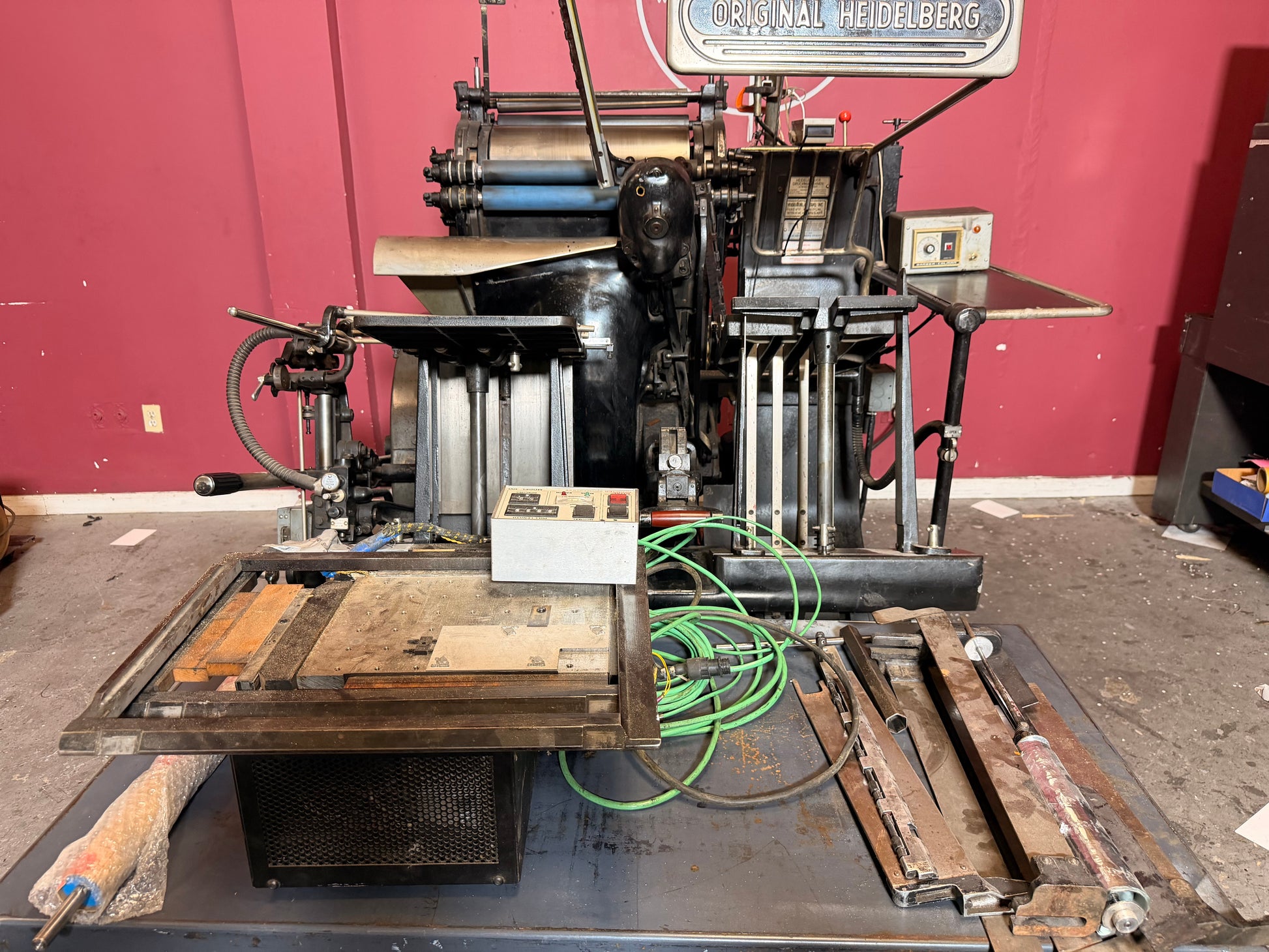 Used Heidelberg Windmill Letterpress 13x18 with Foil Stamping high speed operation up to 4000 iph