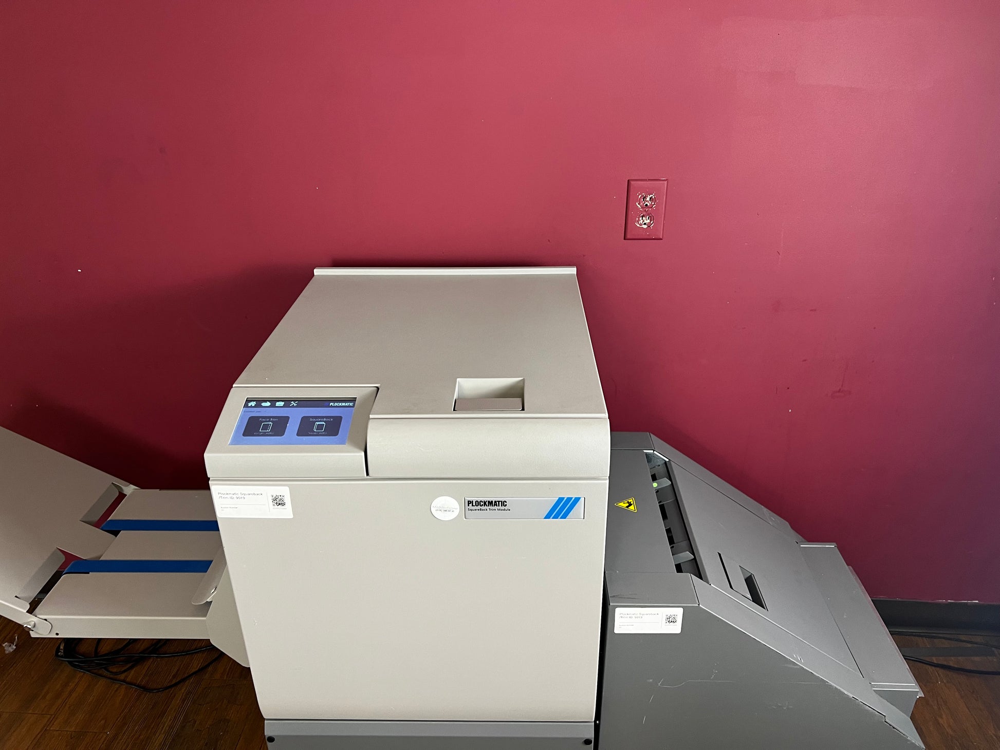 AA&D PressExchange Used Plockmatic SquareBack Trim Module for stapled or stitched booklet finishing