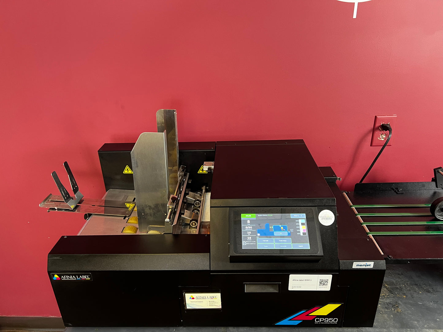 Used Afinia CP950 Printer showing input feeder – AA&D PressExchange