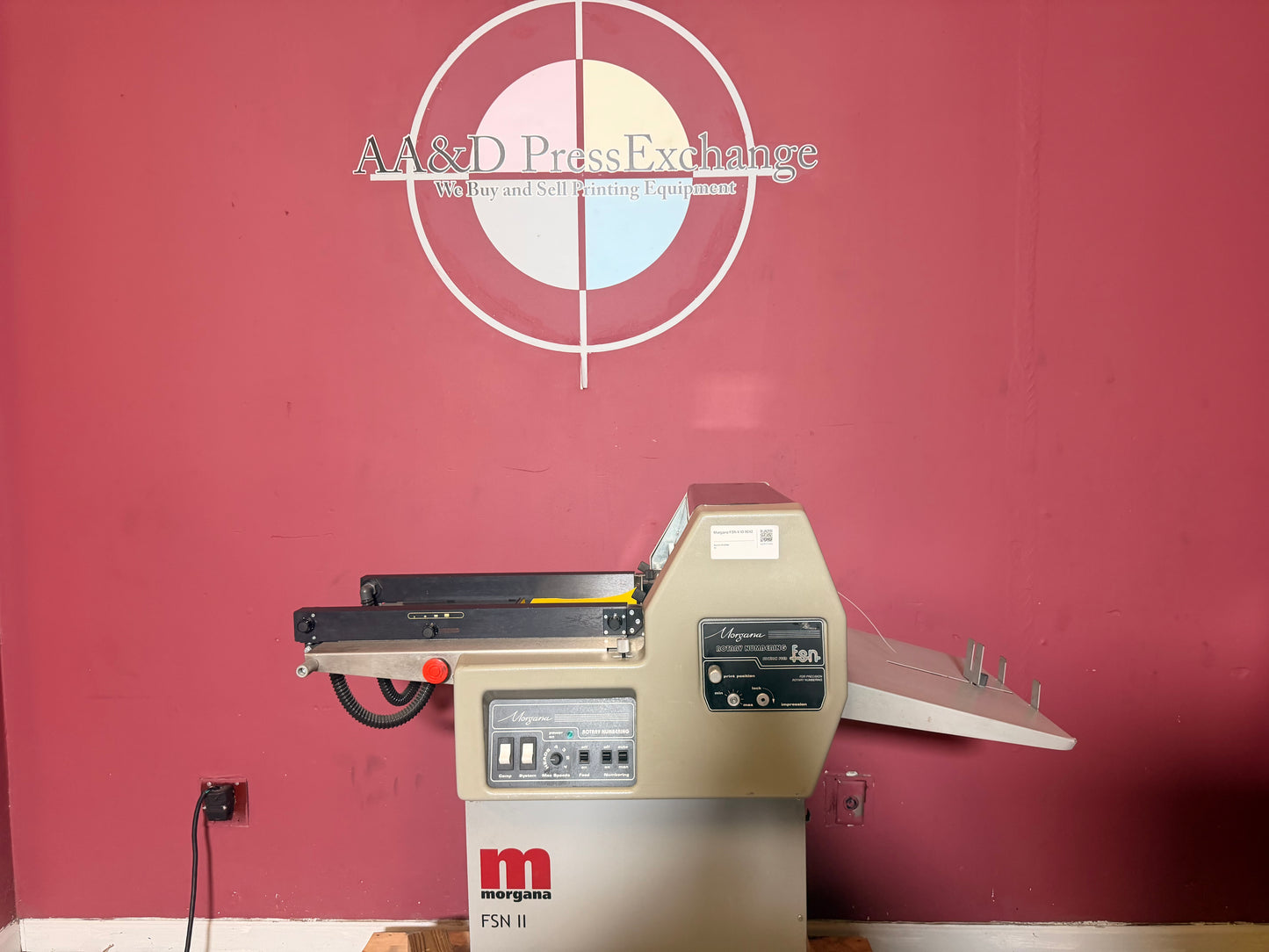 Morgana FSN ll Rotary Numbering Machine