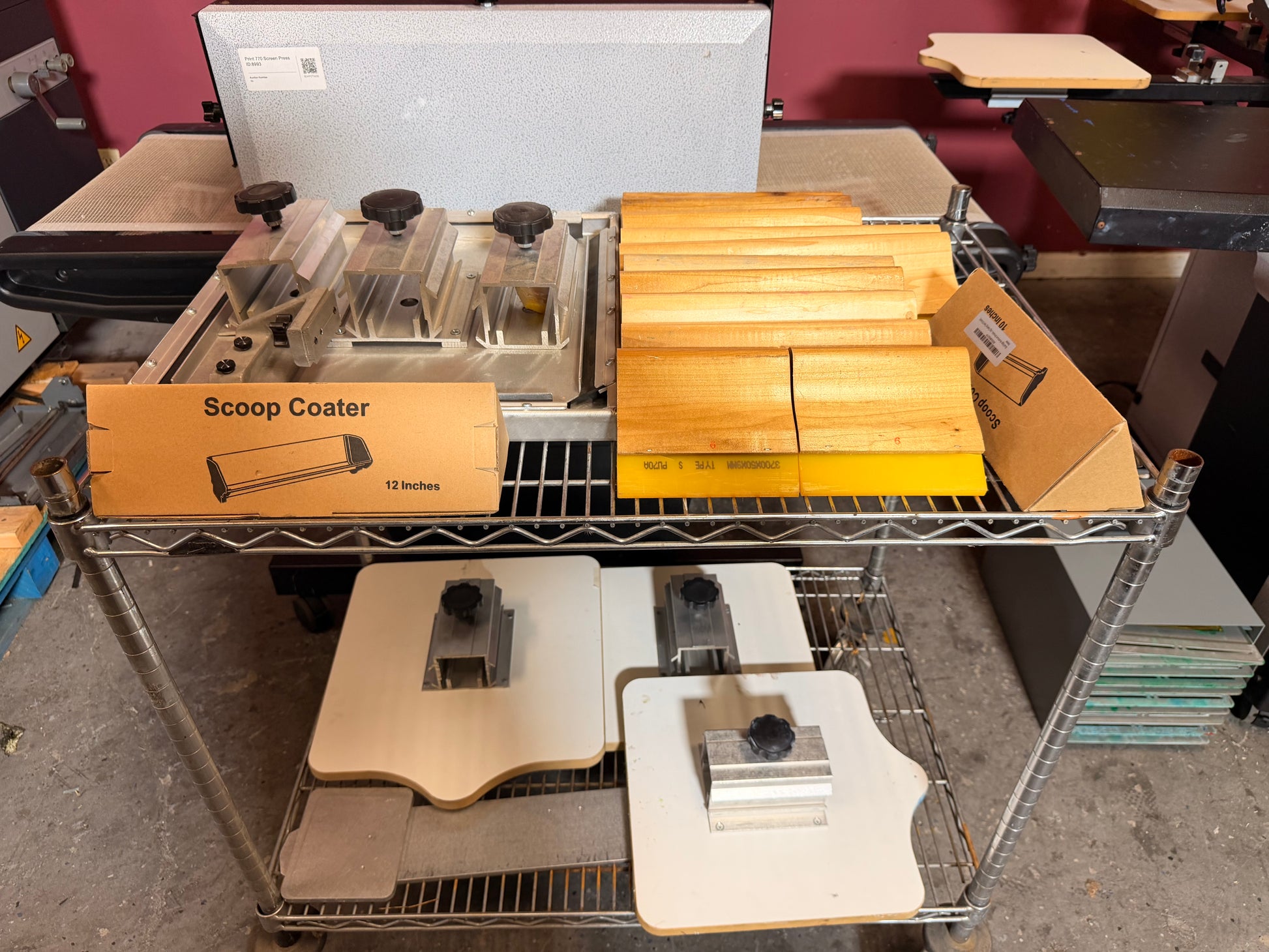 Used Printa 770 Series Screen Printing System with built-in screen storage and drying area – AA&D PressExchange