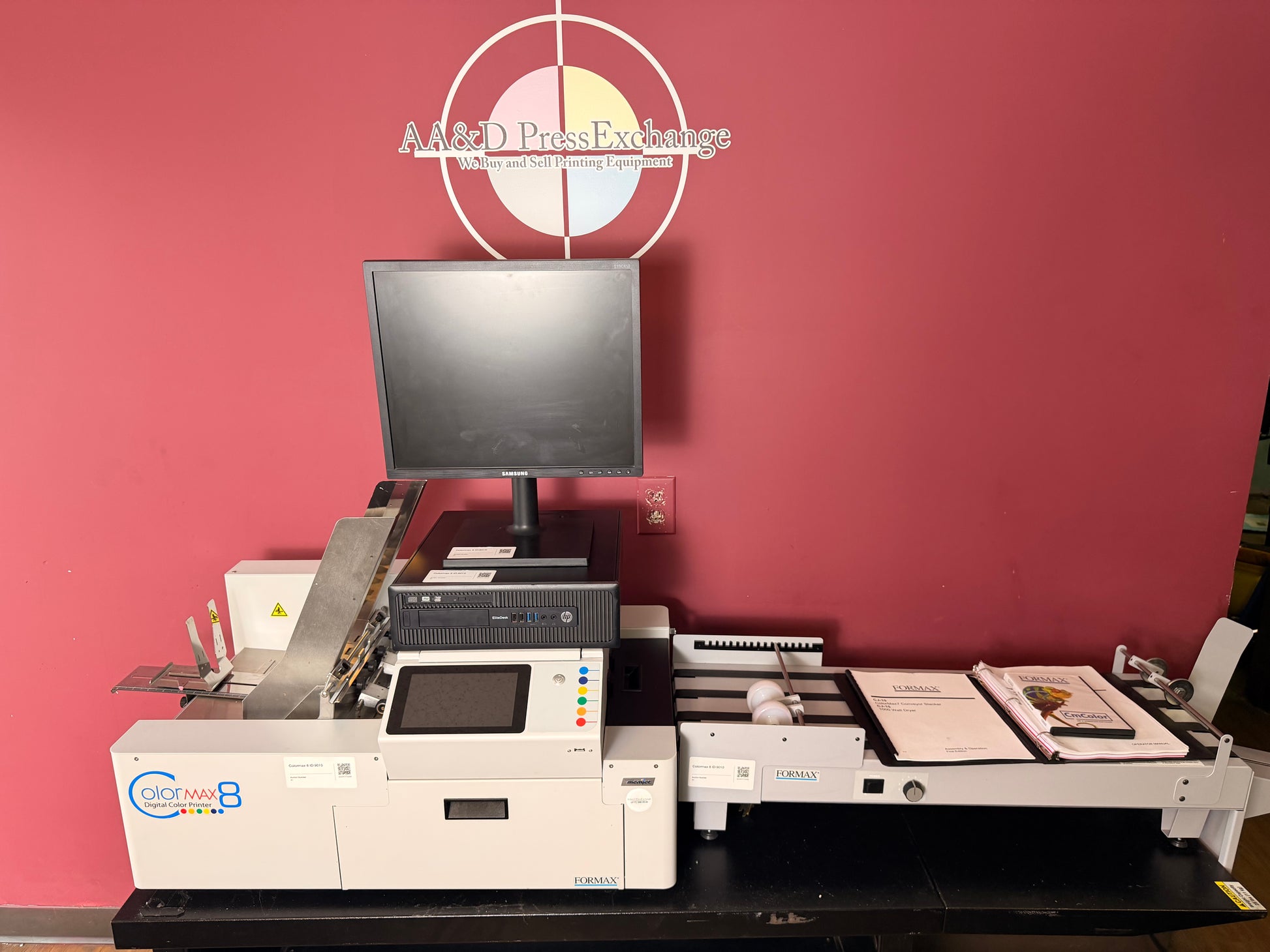 Used Formax ColorMax8 Digital Color Printer Memjet printhead system detail