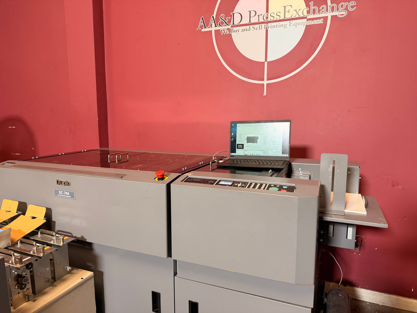 Used Duplo DC-746 Slitter Cutter Creaser professional print finishing equipment