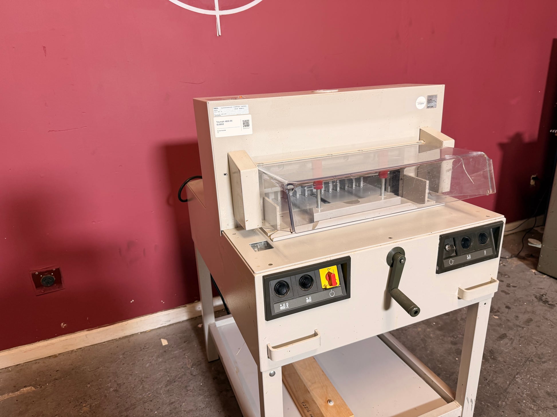 Used Triumph 4850-95 programmable cutter rear components – AA&D PressExchange