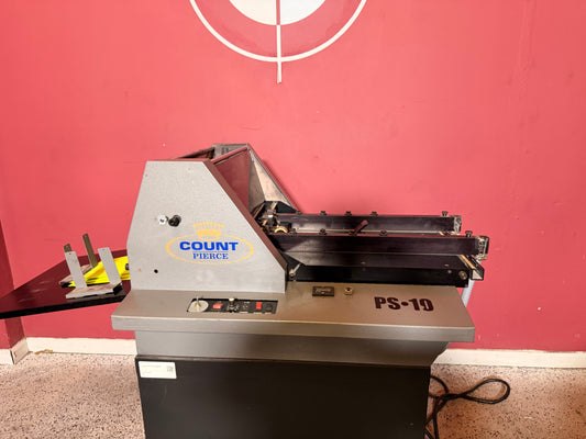Used Pierce PS-10 Rotary Numbering System with continuous shaft and high-speed numbering capabilities for print shops.