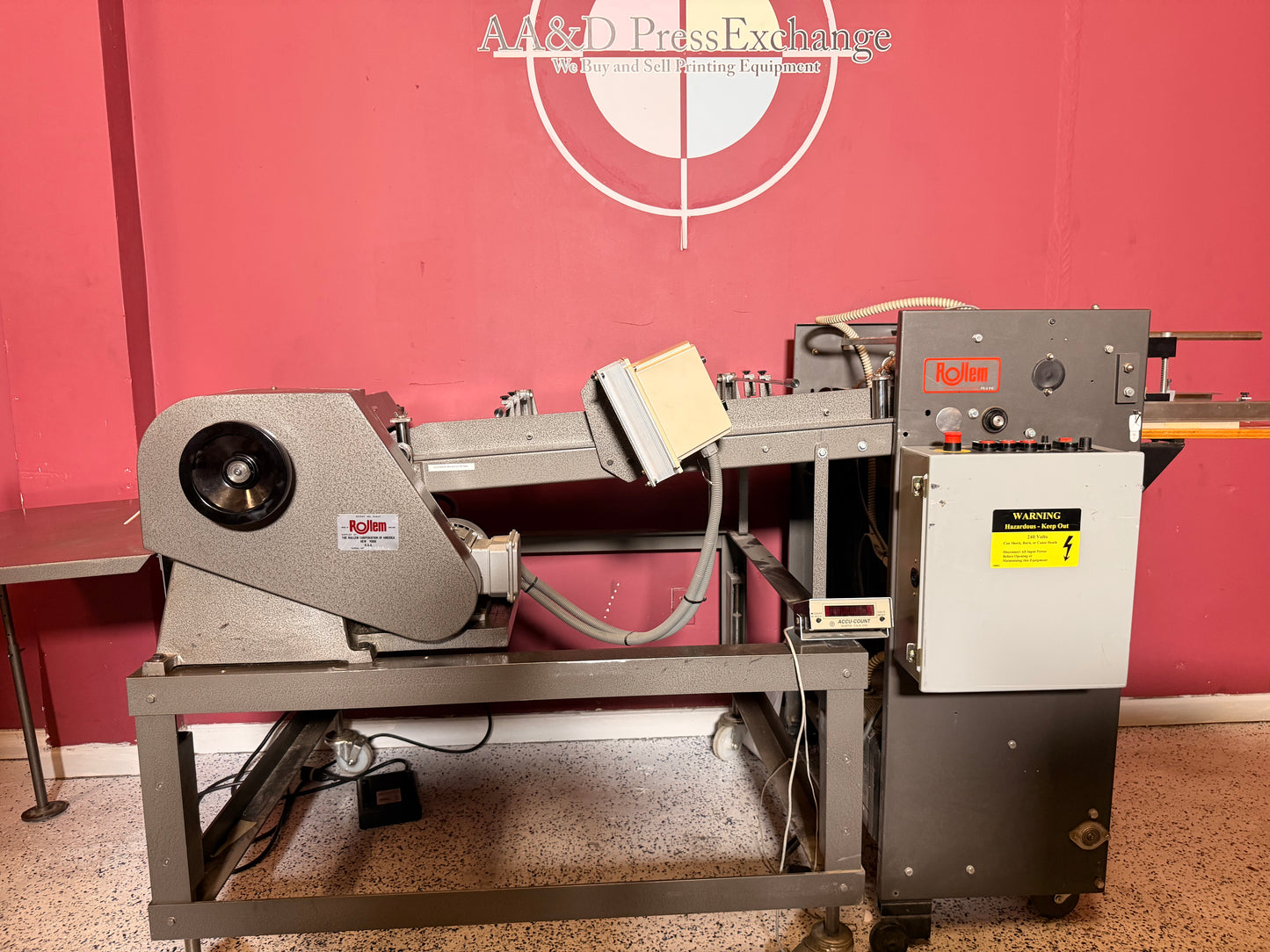 30” Wide Rollem TR perforator/scoring/Slit/Pile Feeder