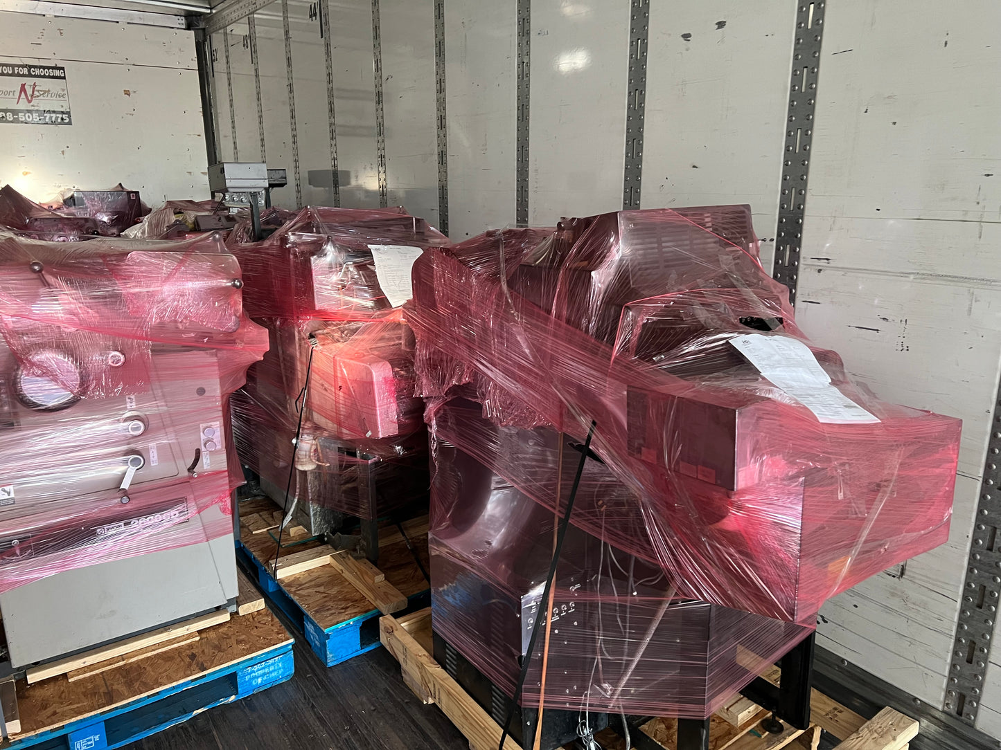 Palletized and shipped